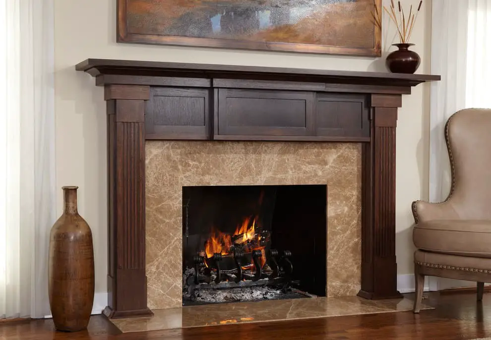 Wooden fireplace surround ideas