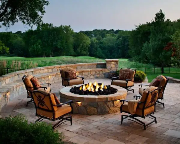 Stone fire pit ideas