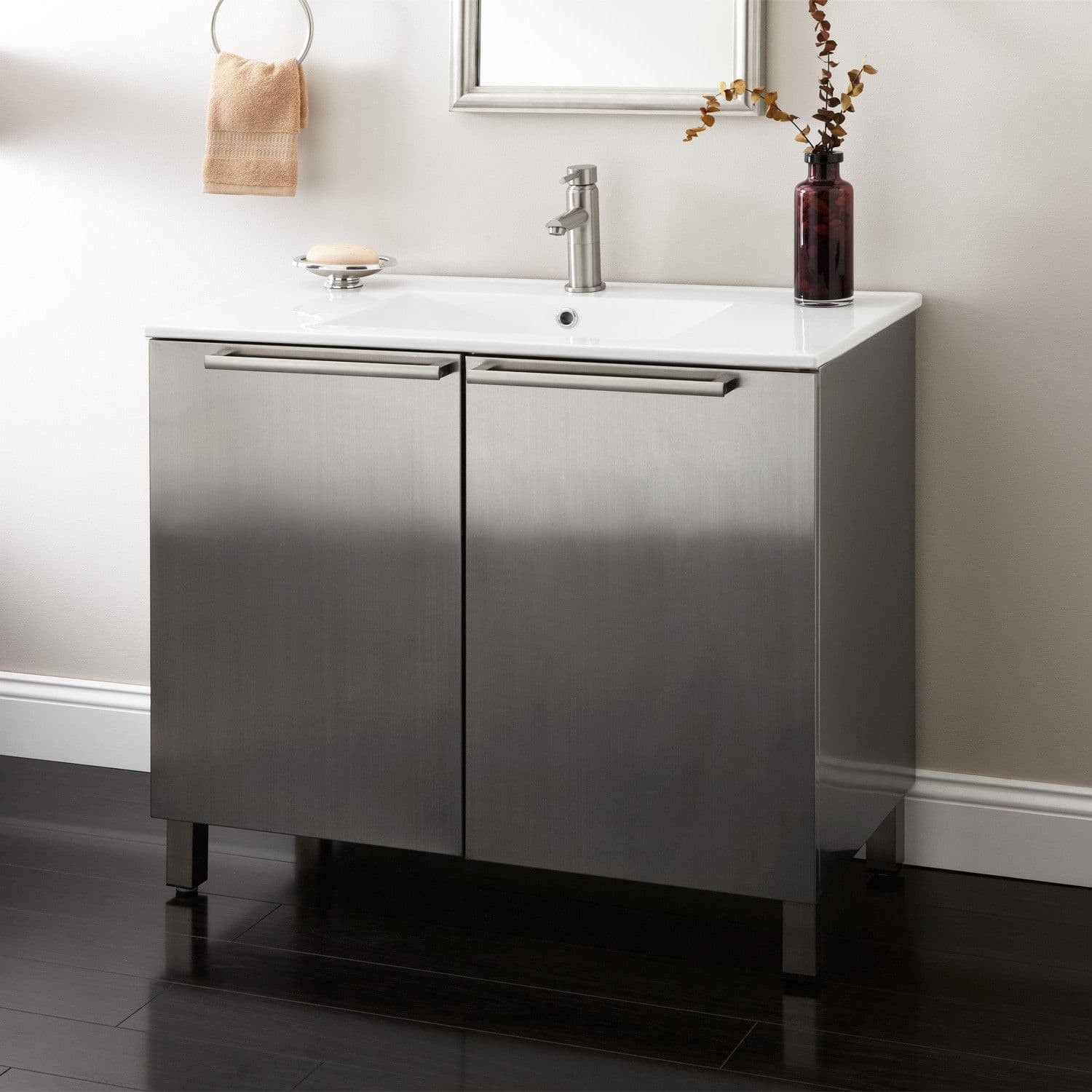 Bathroom Cabinet in Stainless Steel