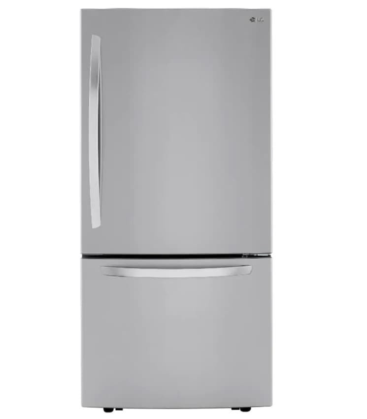 How much does a bottom freezer refrigerator weigh?