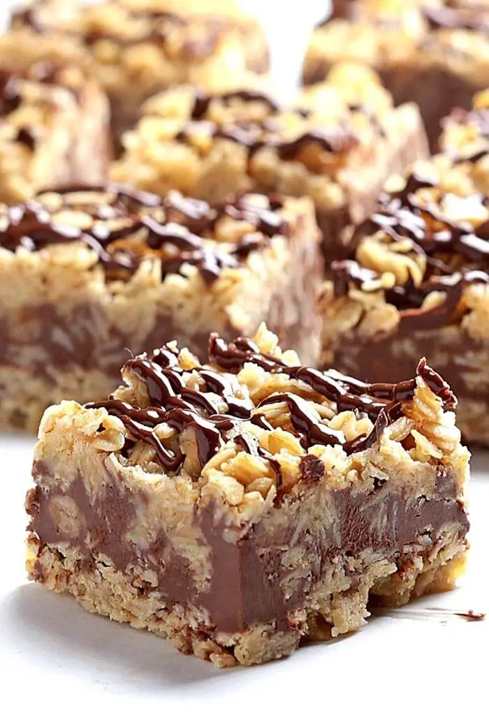 No Bake Chocolate Oatmeal Bars