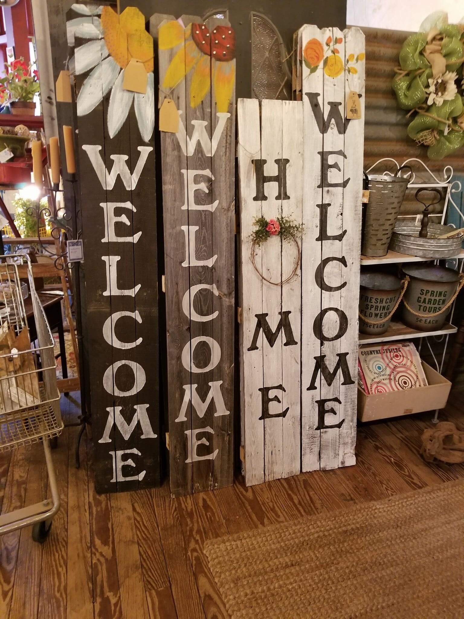 Welcome home sign