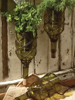 Herb Garden in a Wine Bottle