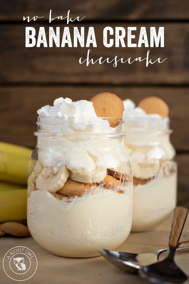 No Bake Banana Cream Cheesecake