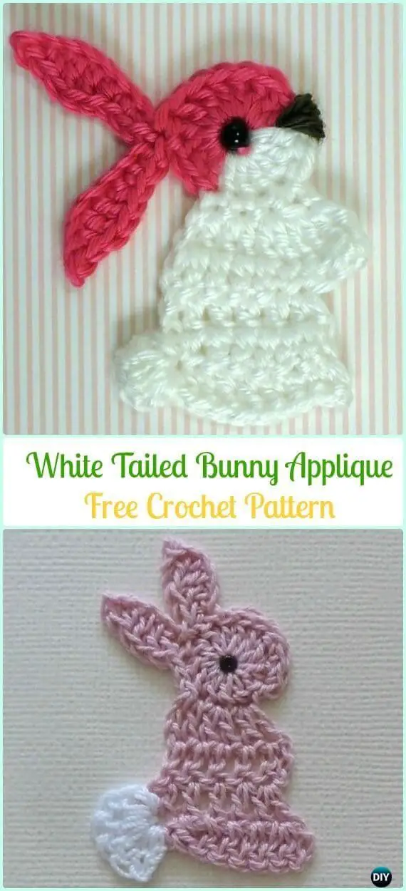 White-Tailed Bunny Applique