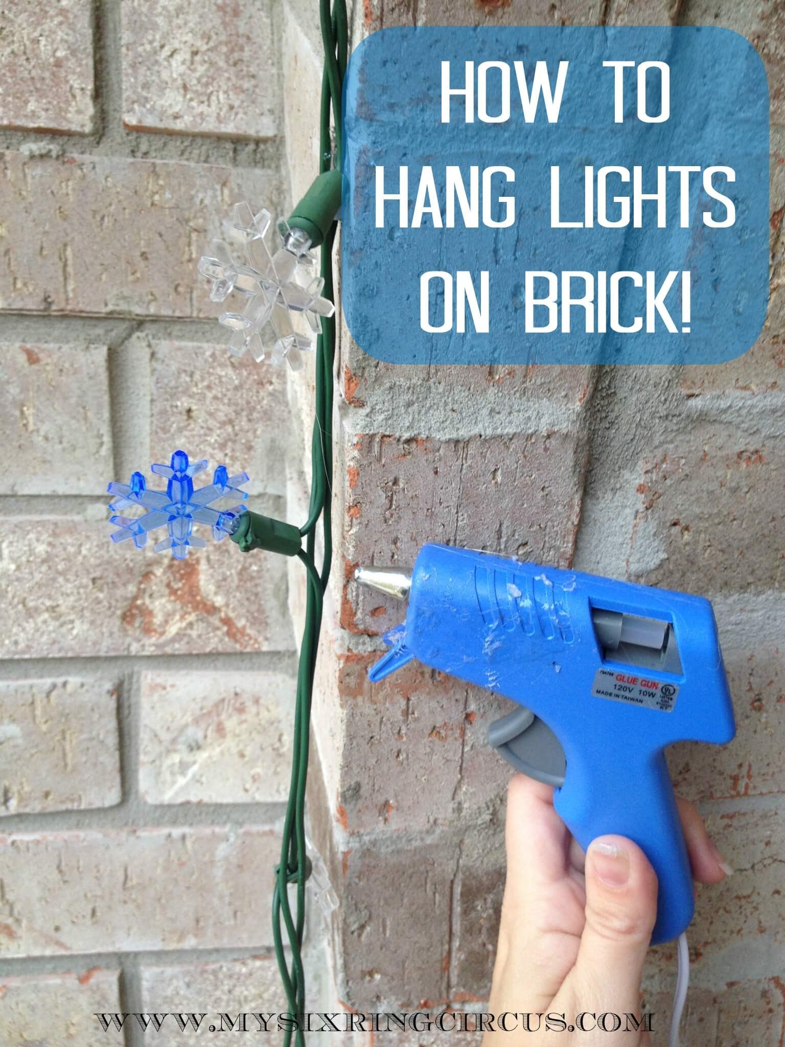 Hanging Lights on Brick