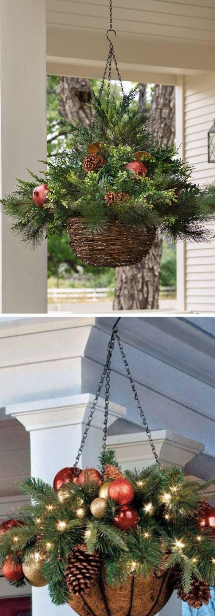 Stunning Hanging Planter Arrangement with Lights