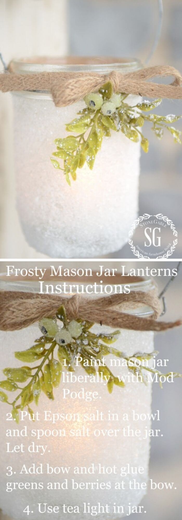 #17. DIY Mason Jar Lanterns