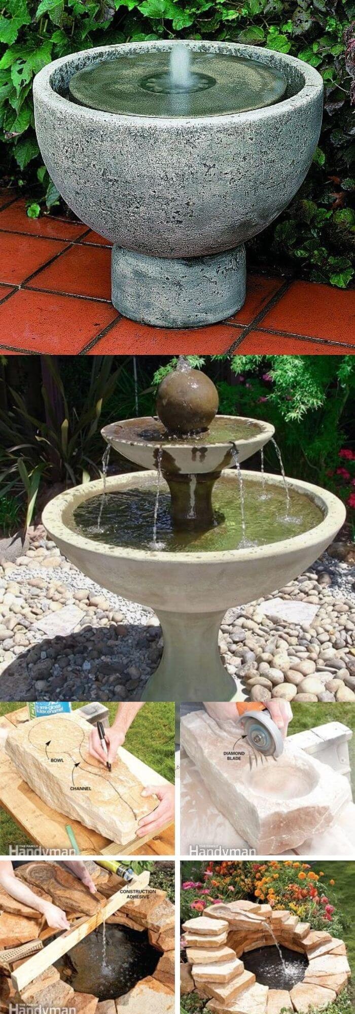 DIY Concrete Fountain