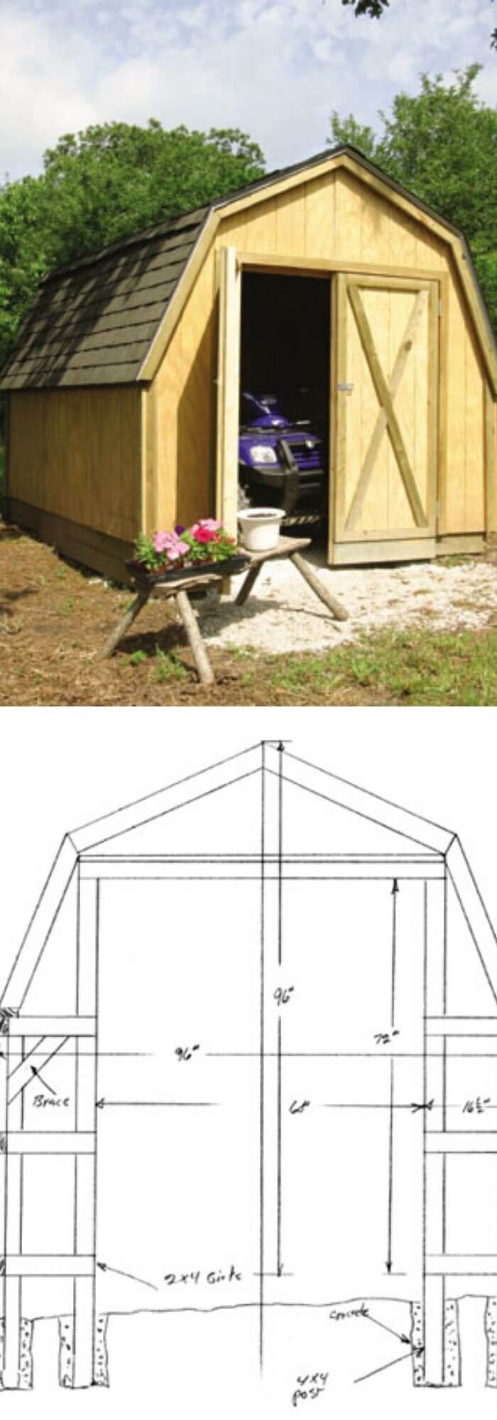 Free Shed for a Drive –Thru Backyard Shed