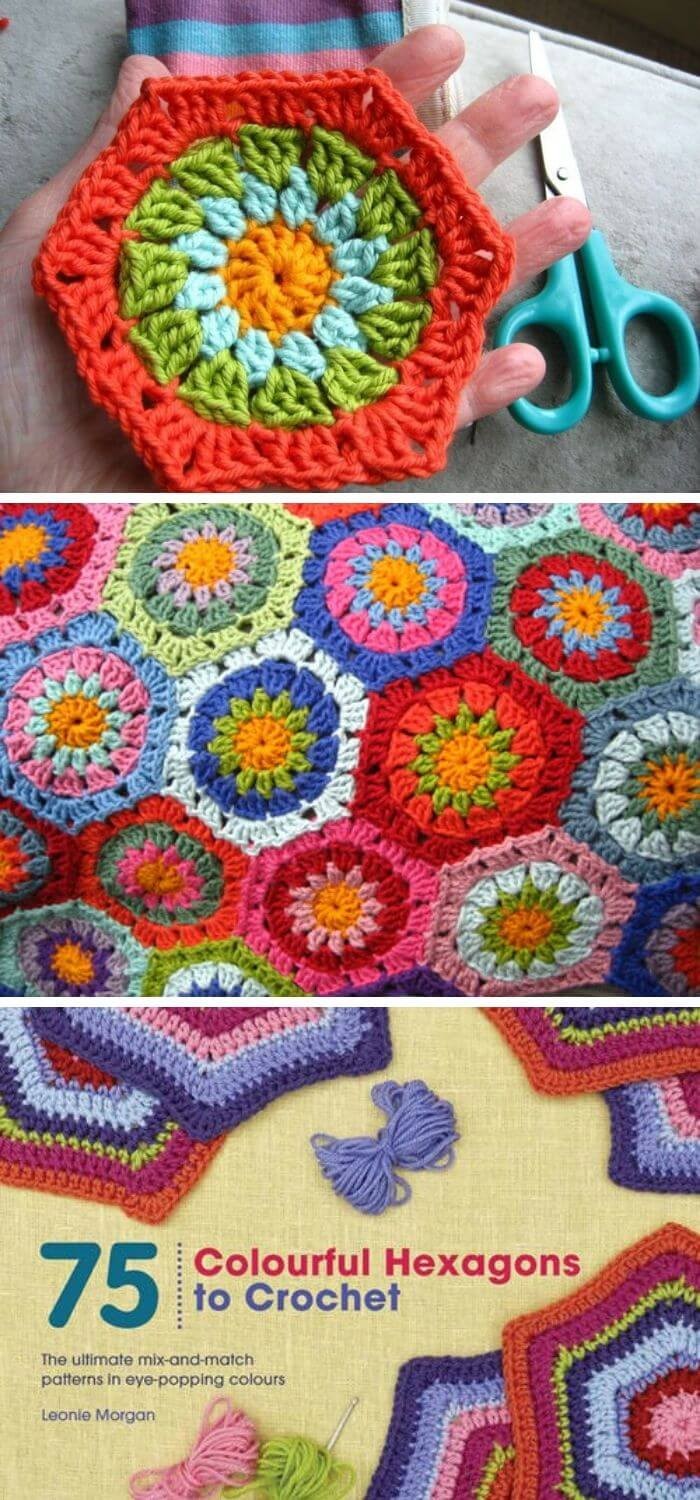 Colourful Granny Hexagon