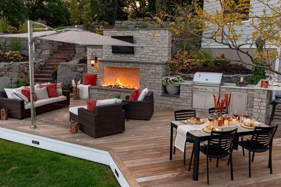 Outdoor deck kitchen ideas