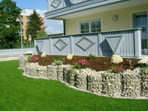 9-11. Gabion raised beds