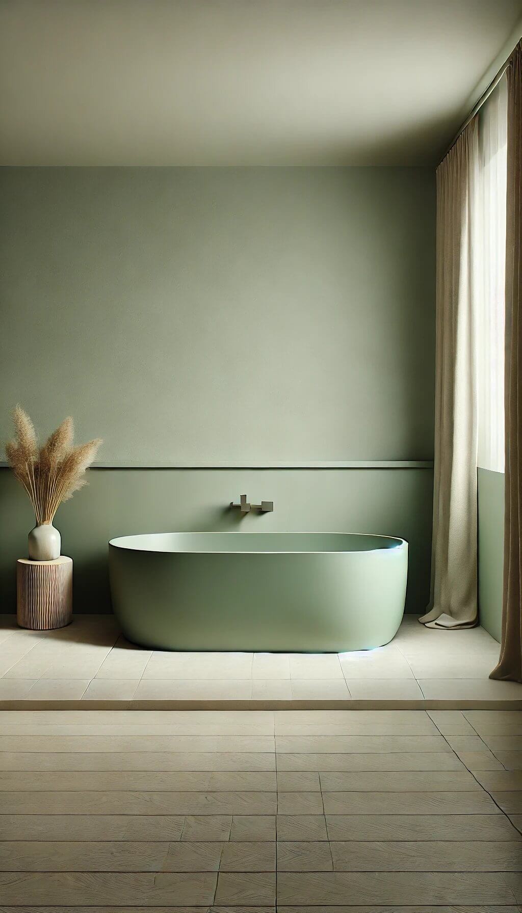 Sage Green Bathtub