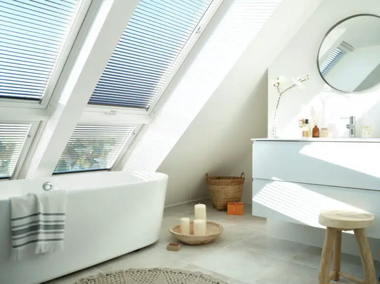 Large windows bathroom