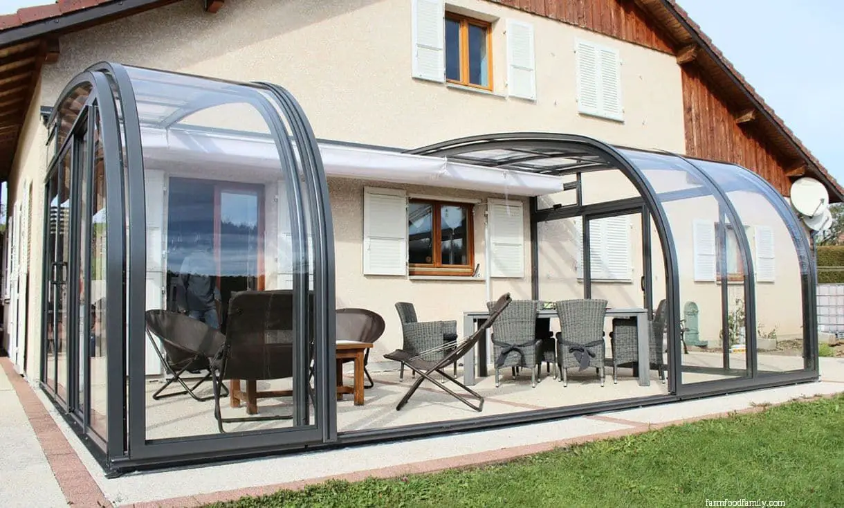 Pod style enclosed patio