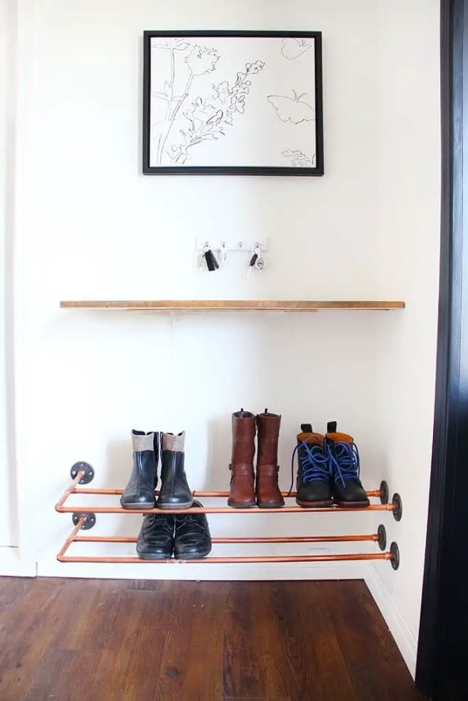 Hanging Boot Rack Saves Space