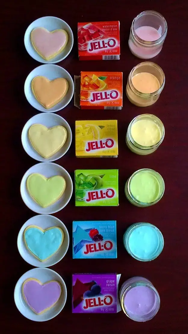 If you don’t have food coloring, you can use Jell-O to color frosting