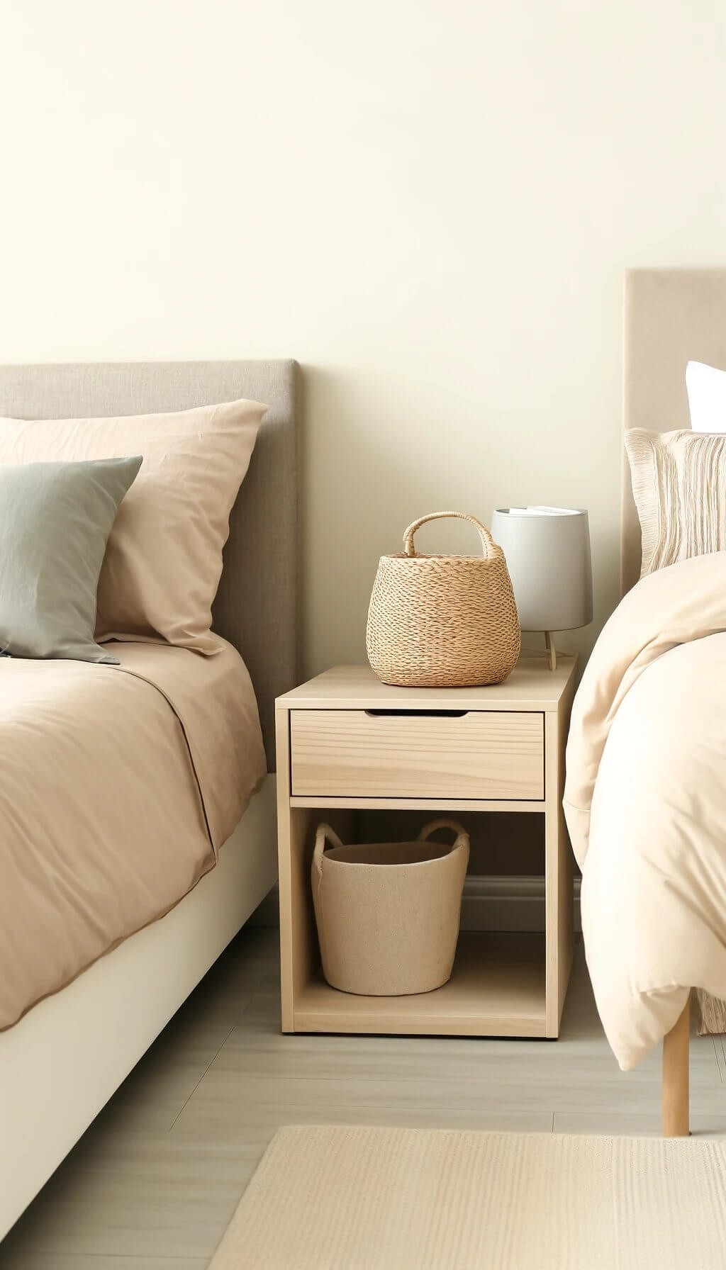 Beige or Taupe Nightstand