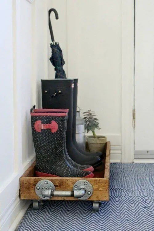 #30. Wooden Boot Tray