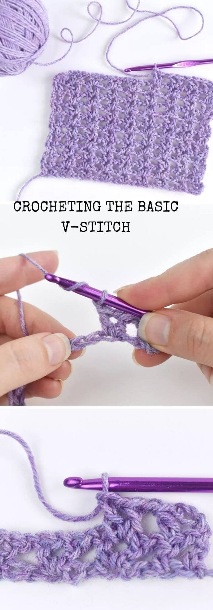 The V crochet stitch