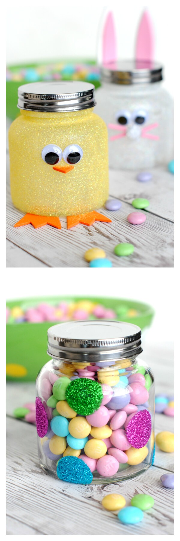 Easter candy jars