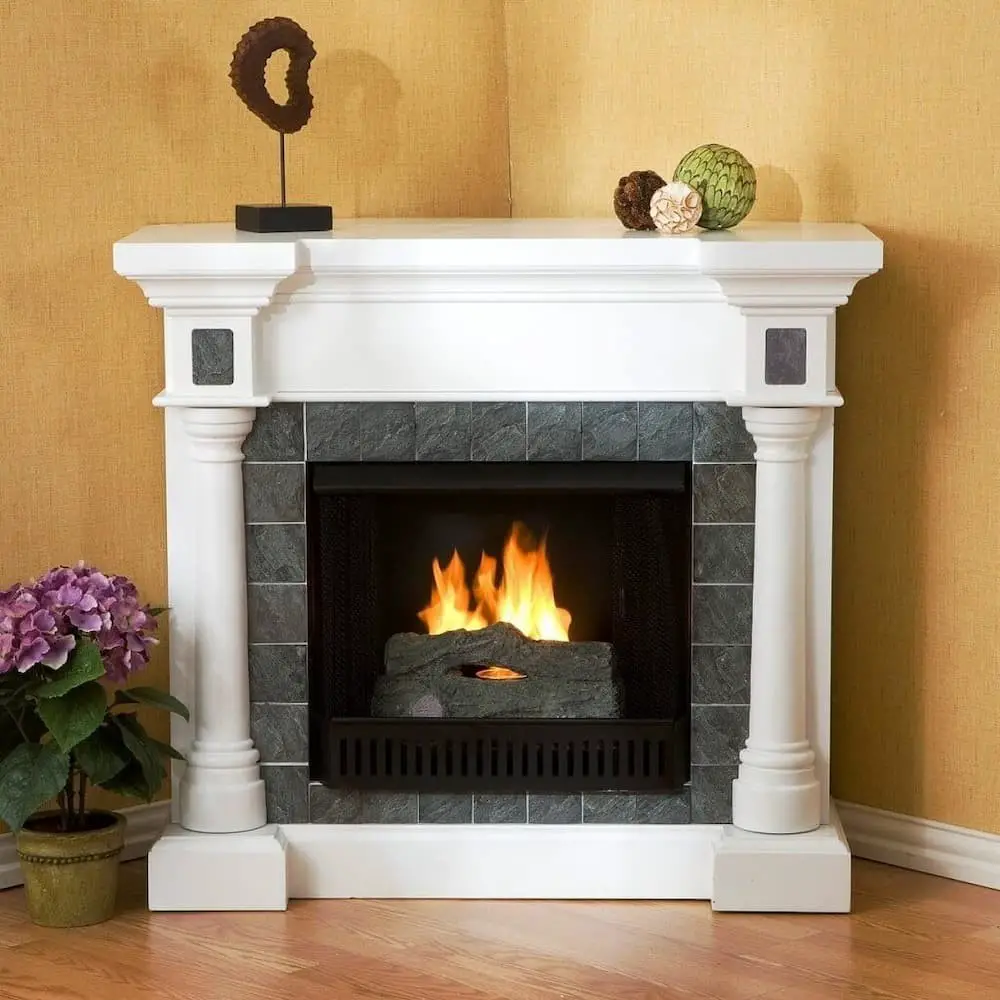 Fireplace stone tile ideas