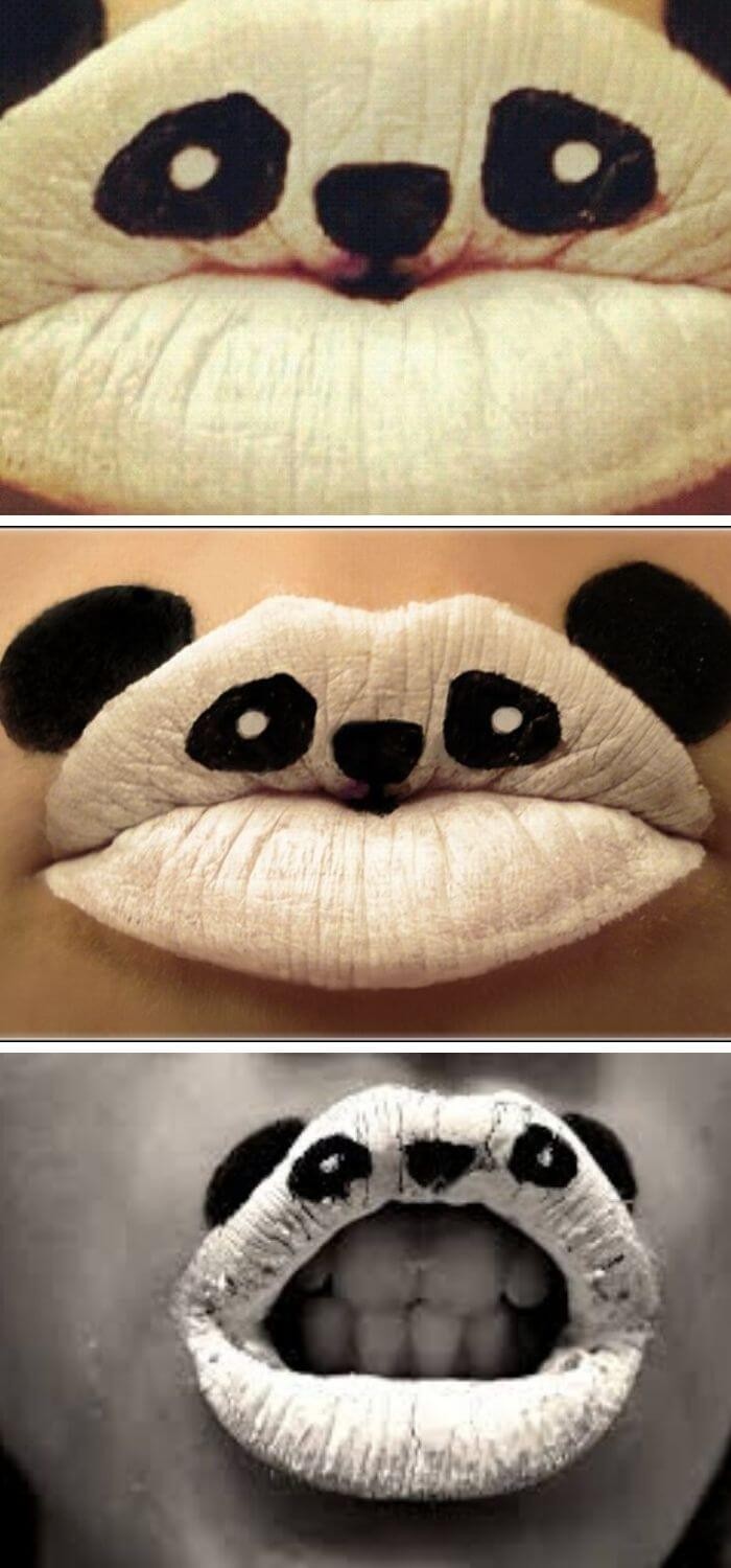 Panda Lip Art