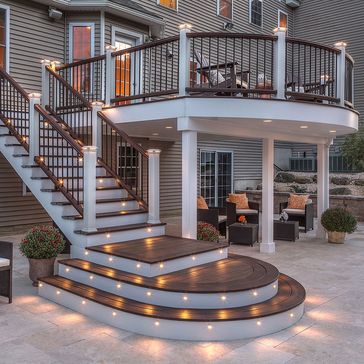 Trex deck lighting