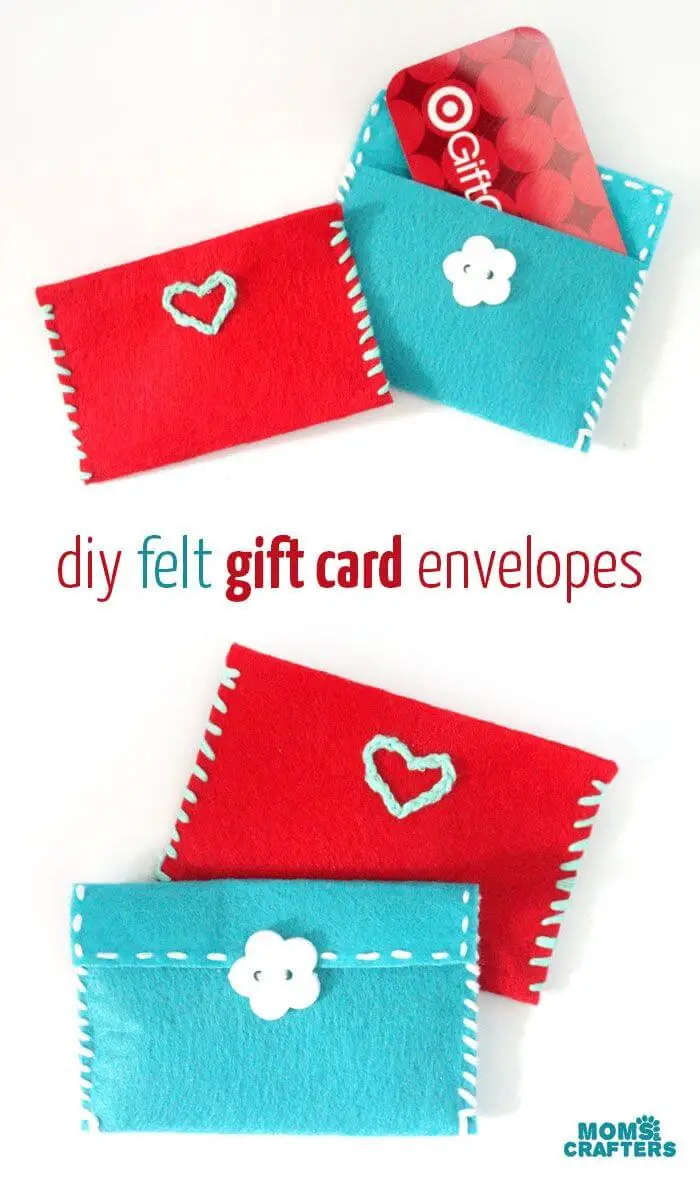 Felt Gift Card Envelopes: