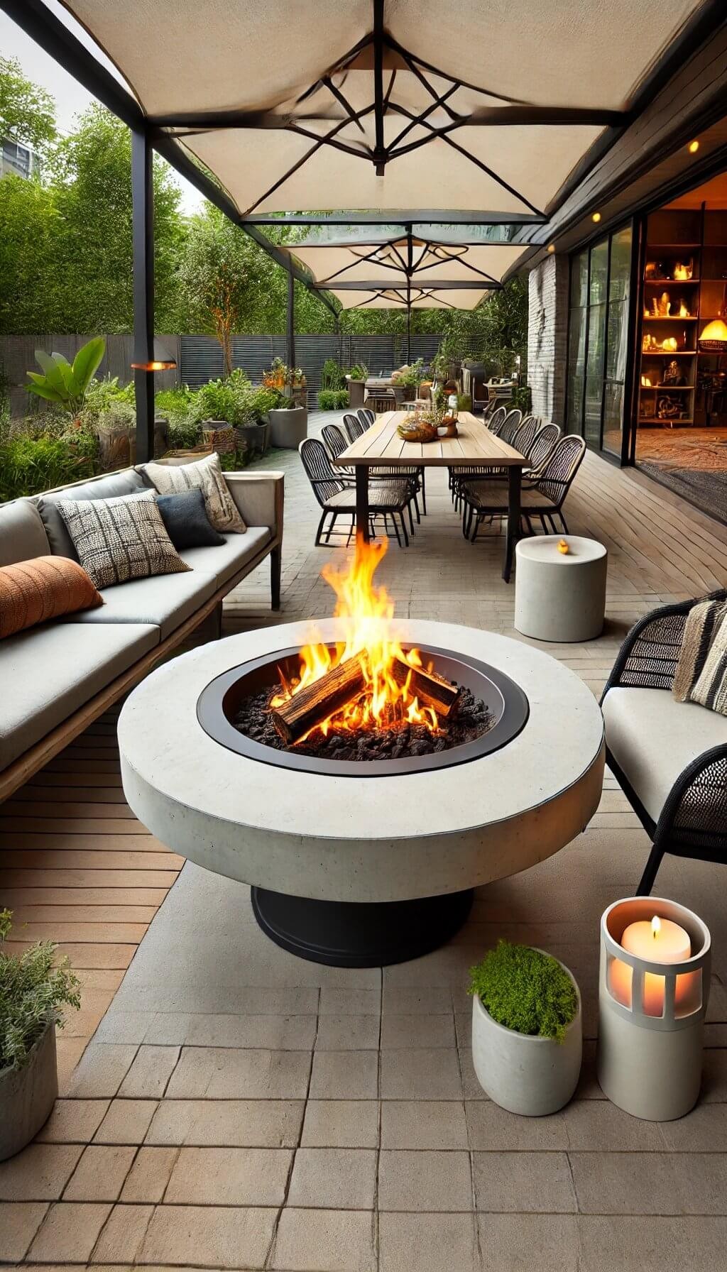 Portable Concrete Fire Pit