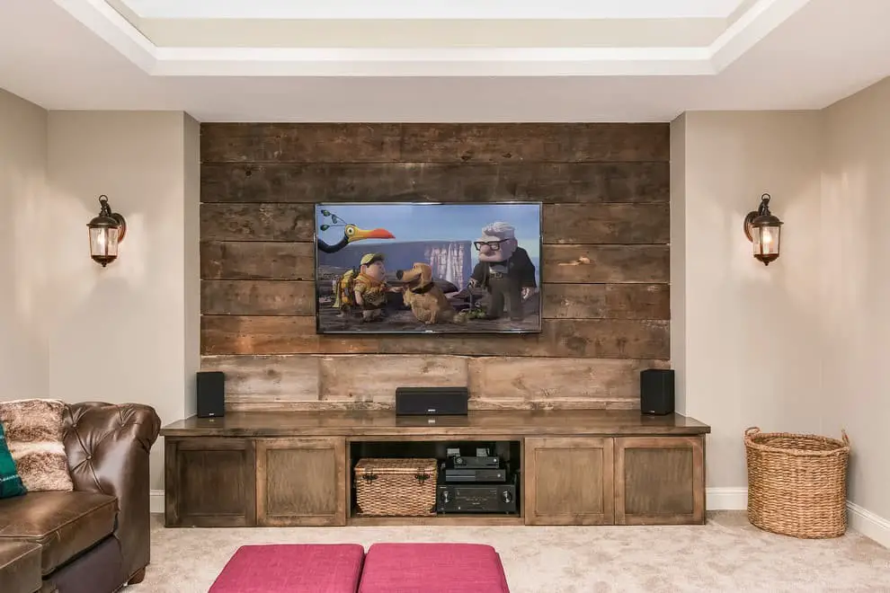 Basement TV wall ideas.