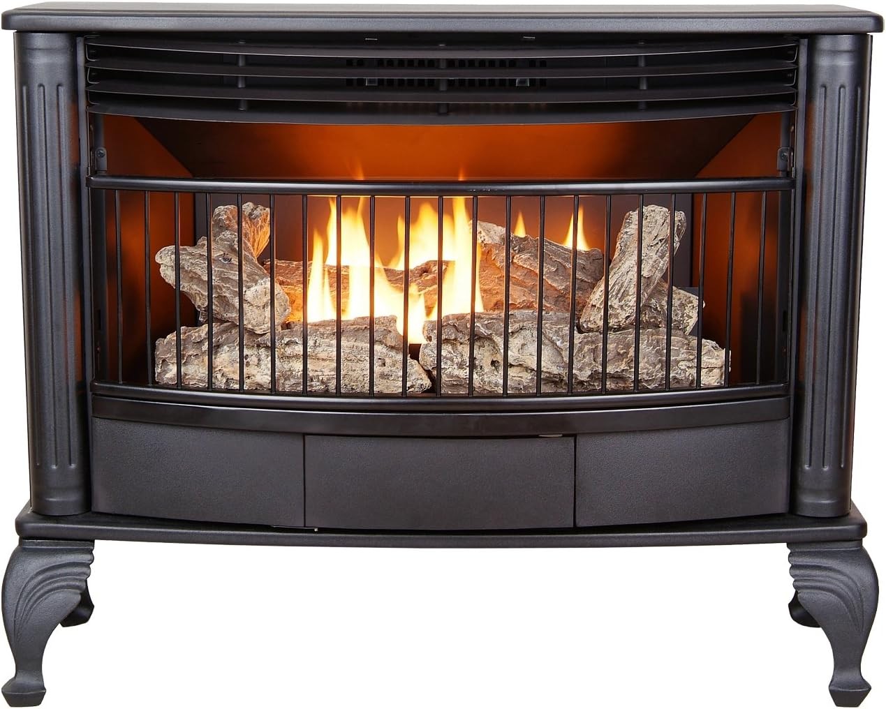 Vent-free/ventless gas fireplace