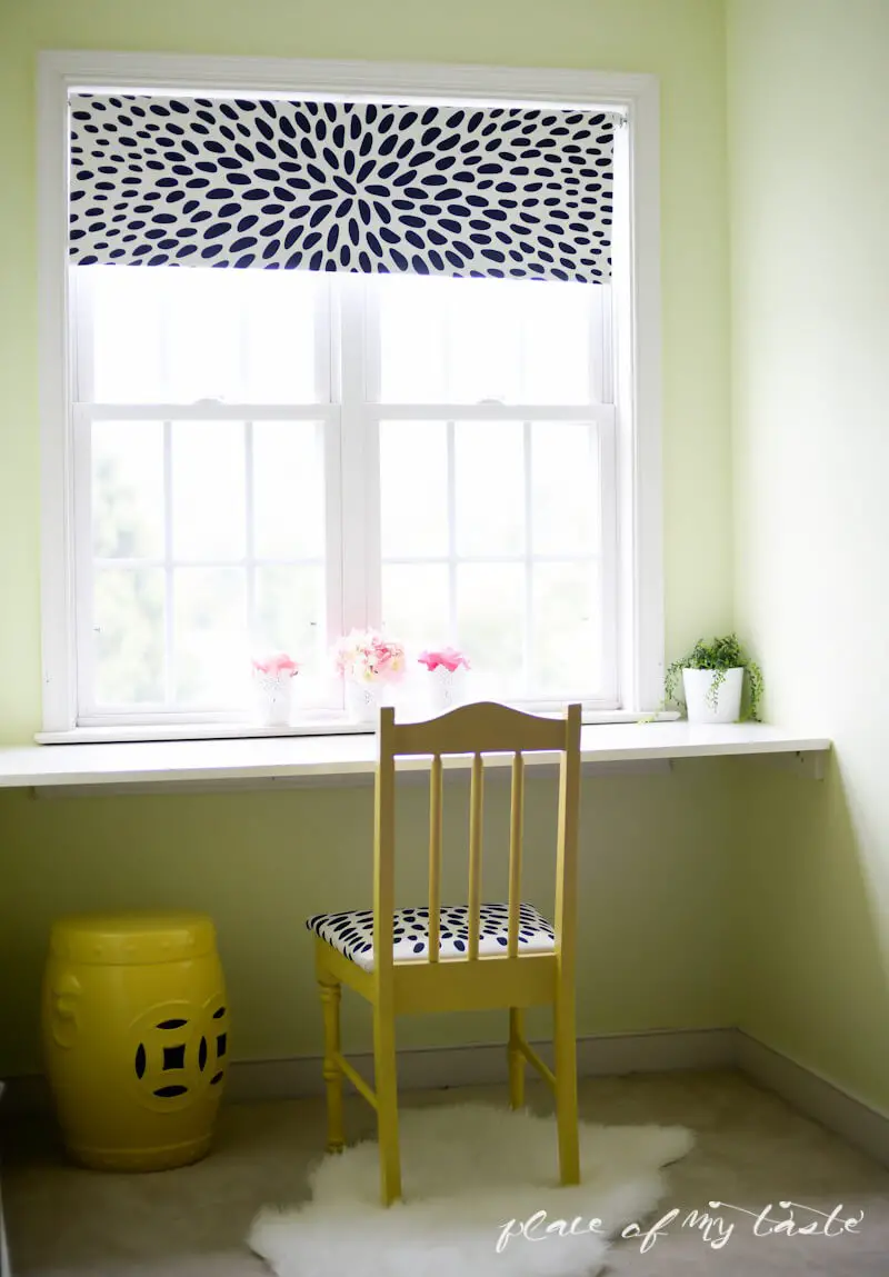 #17. DIY Fabric Roller Shade