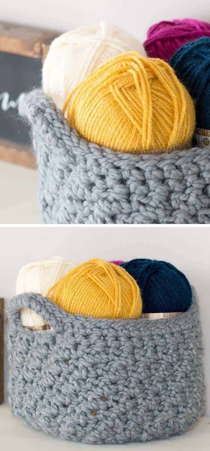 Storage basket crochet pattern