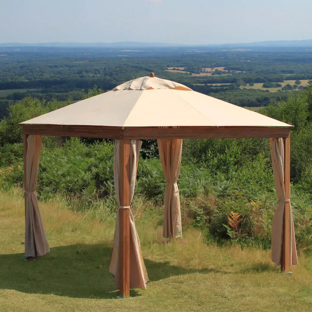 #7. Wood Patio Gazebo