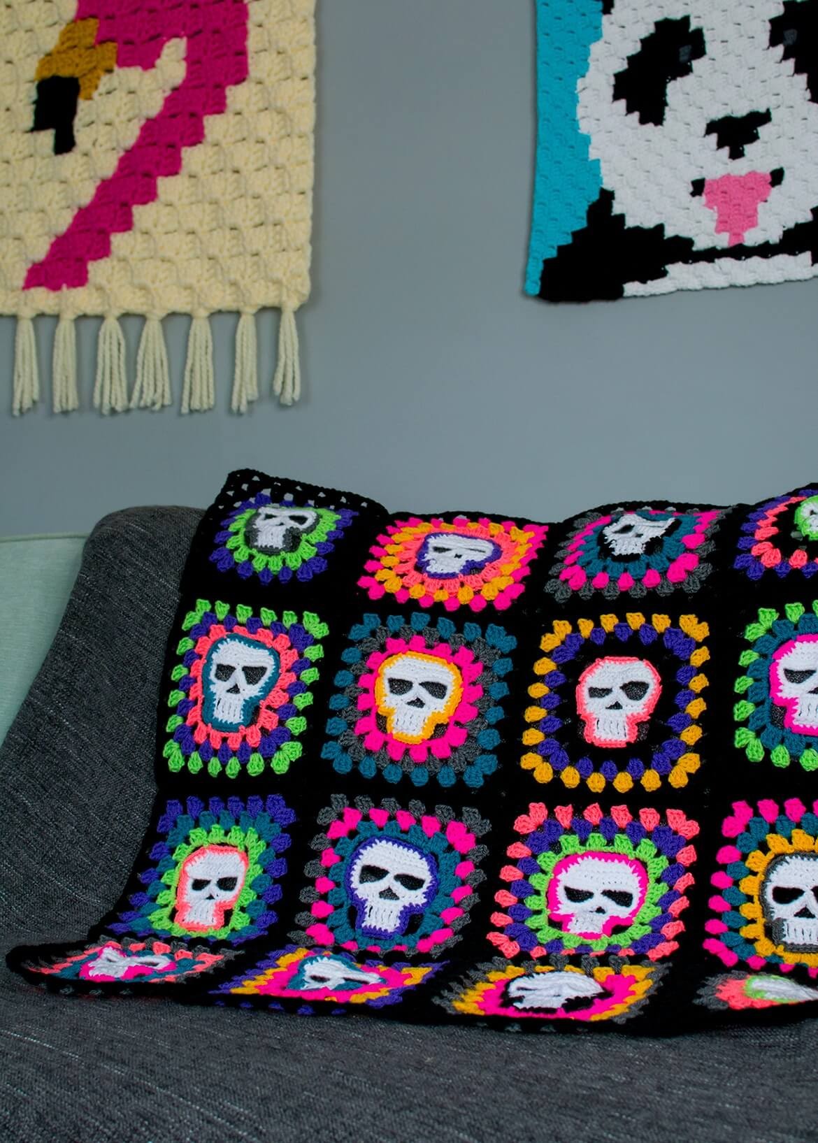 Crochet Granny Skull Free Pattern