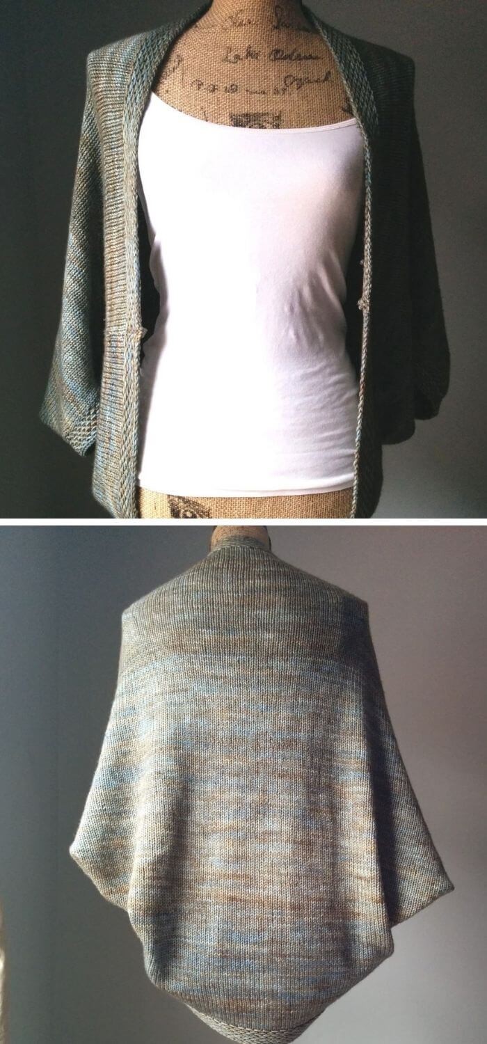 Simple knit shrug