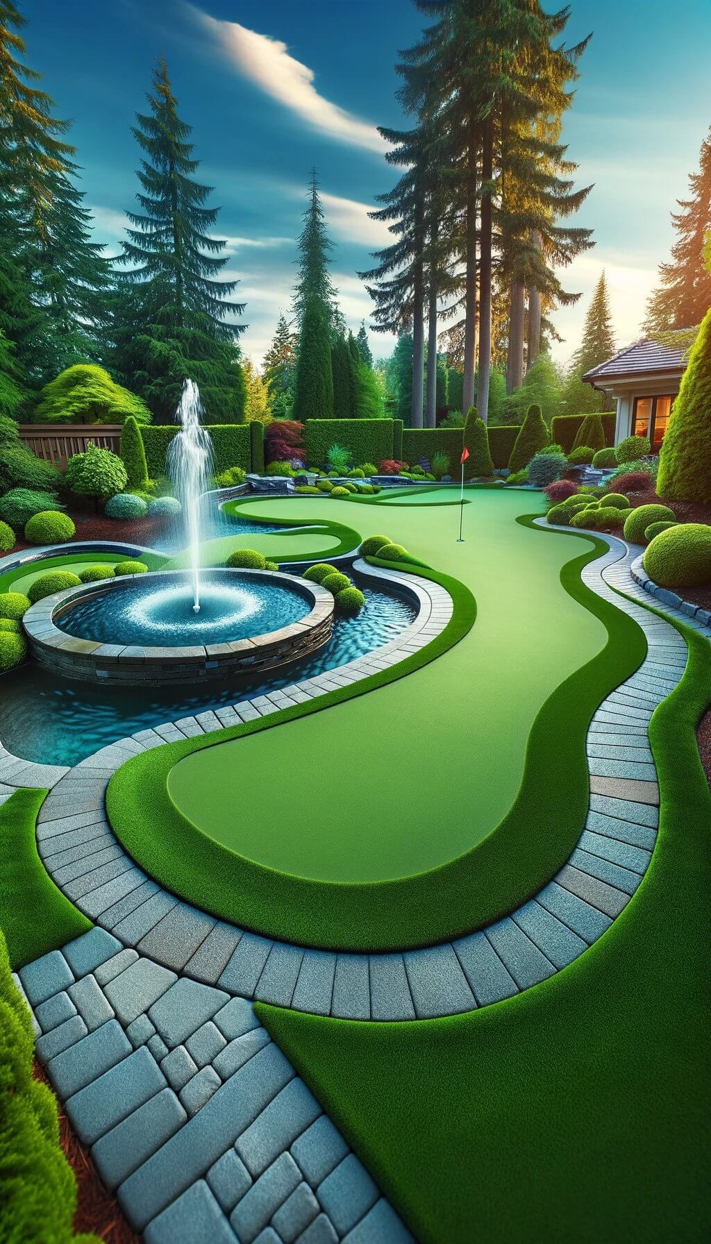 Indoor-Outdoor Putting Greens