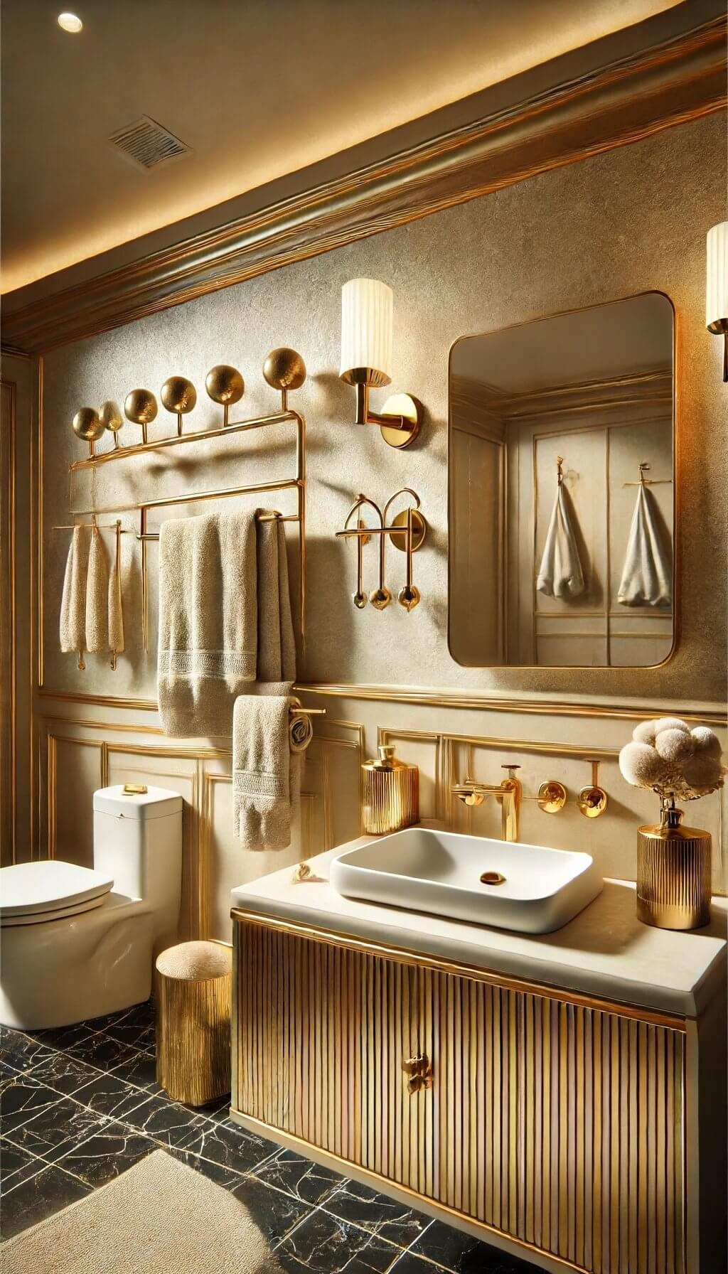 Gold Bath Accessories