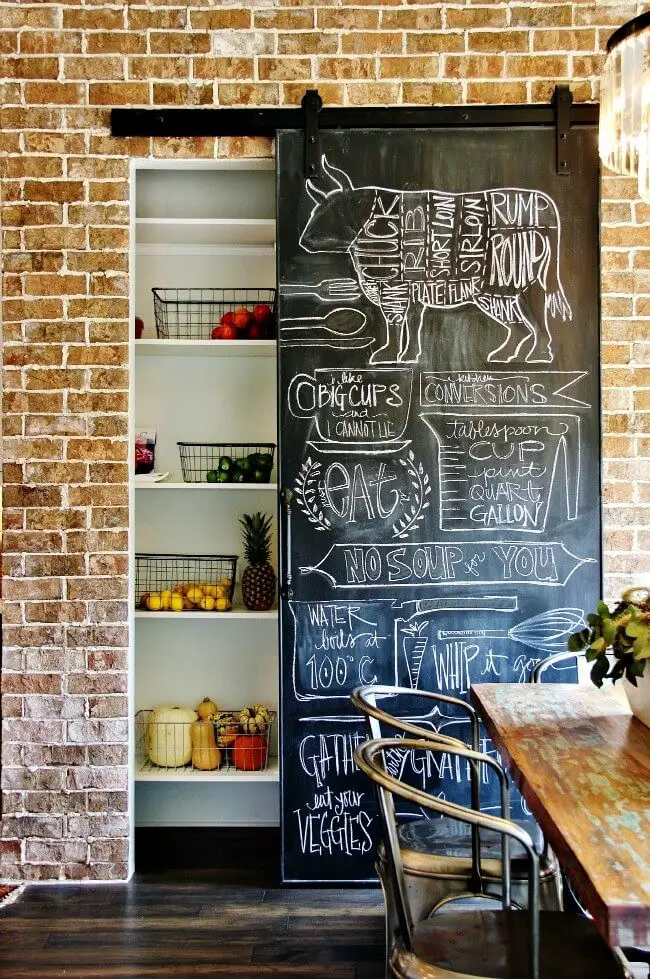 #6. Chalkboard pantry