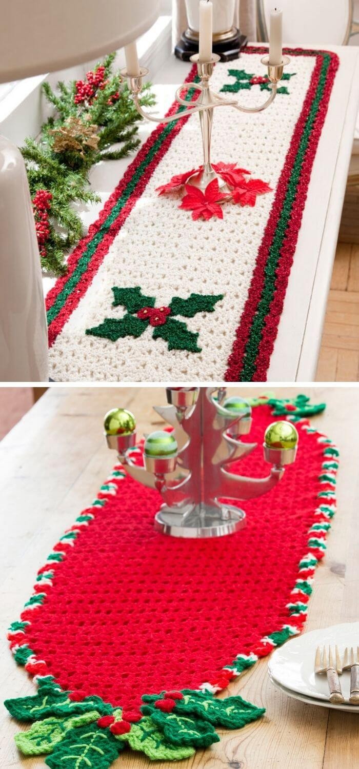 Holly table runner