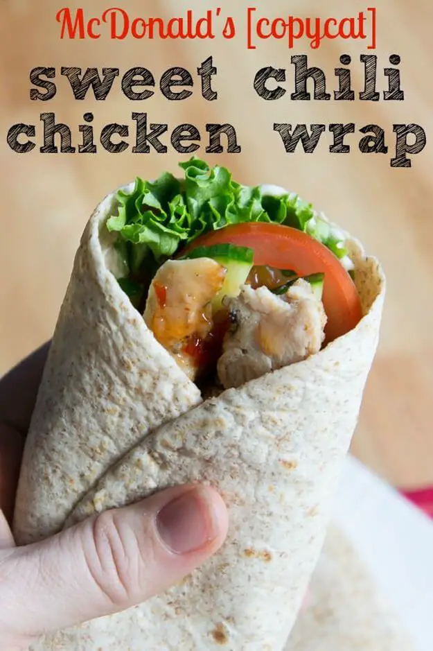 McDonald’s CopyCat Sweet Chili Chicken Wrap