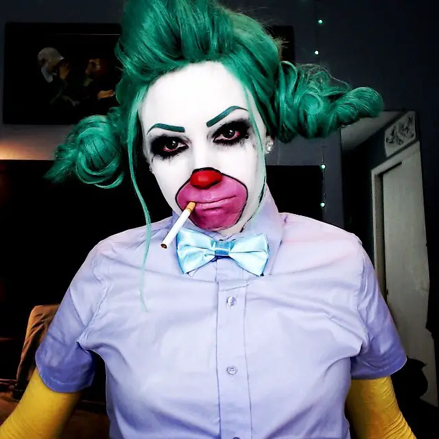 The female version of Krusty, the Simpsons clown