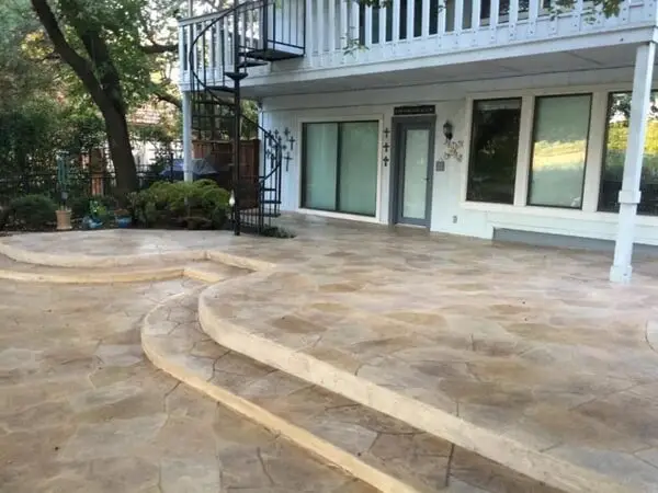 Use Imprinted Concrete Patio Idea