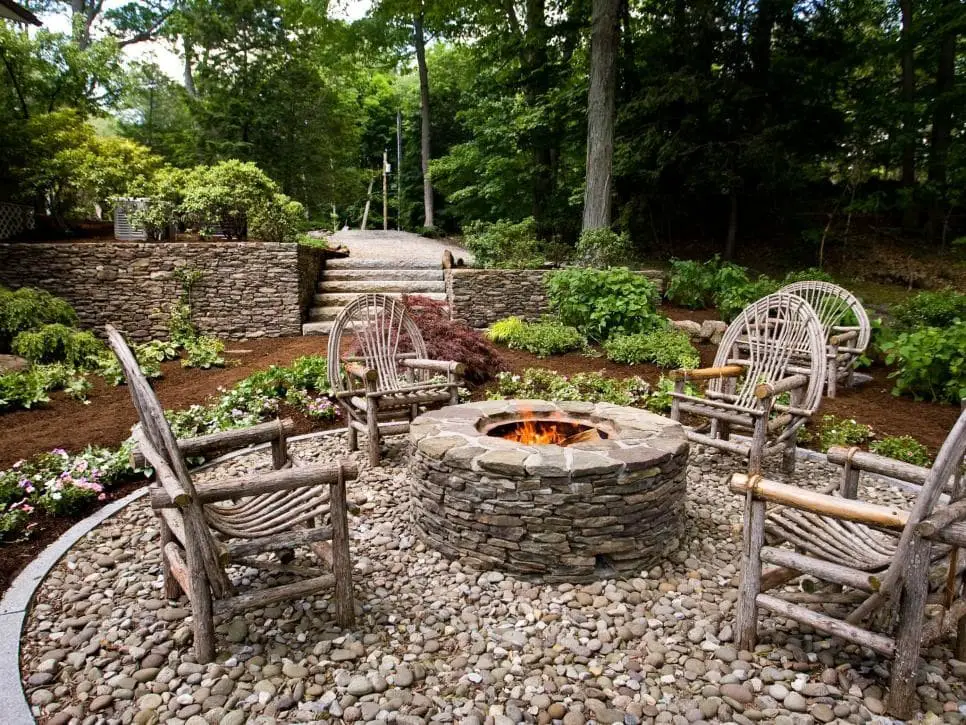 Rustic fire pit ideas