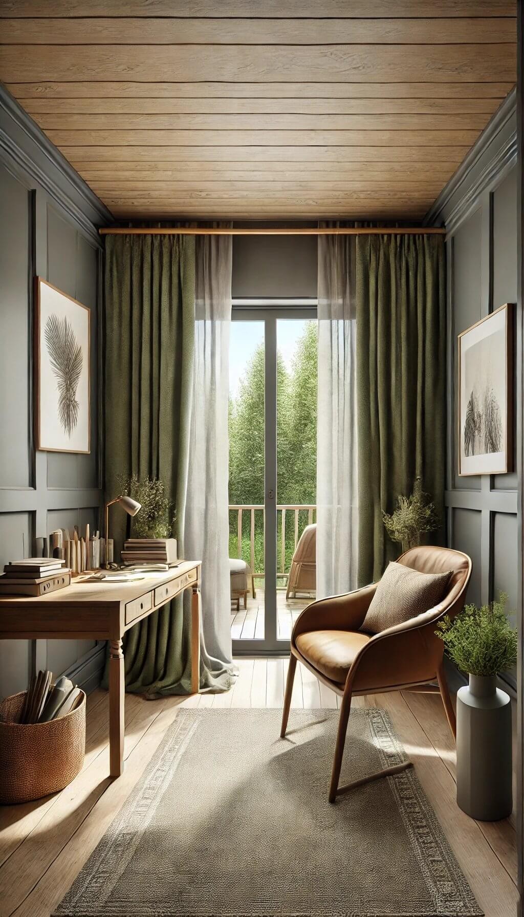 Olive Green Curtains