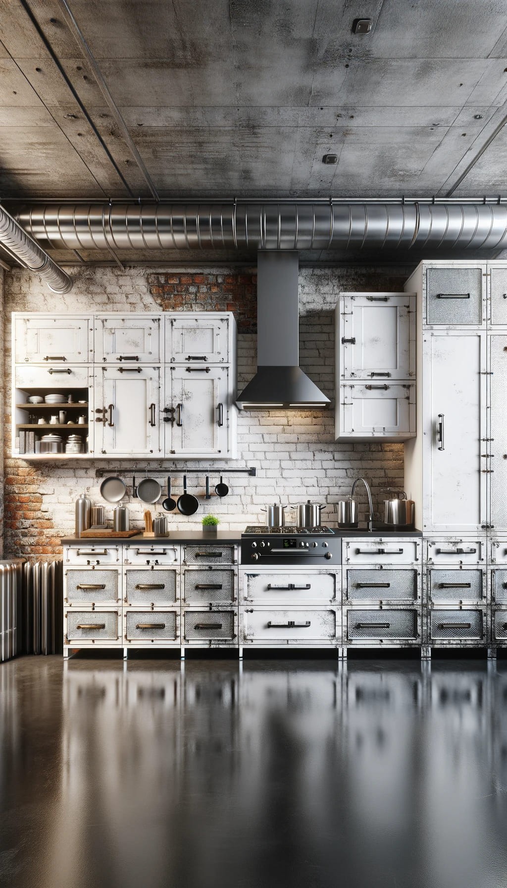 Industrial Chic Cabinets