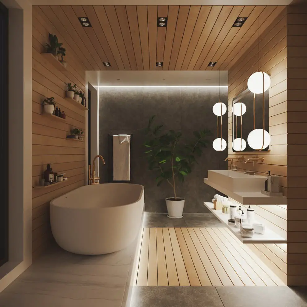 Modern bathroom lighting ideas.