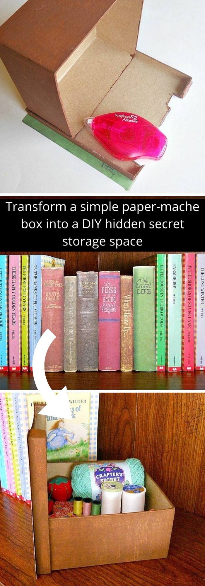 A perfect Book Camouflage storage area